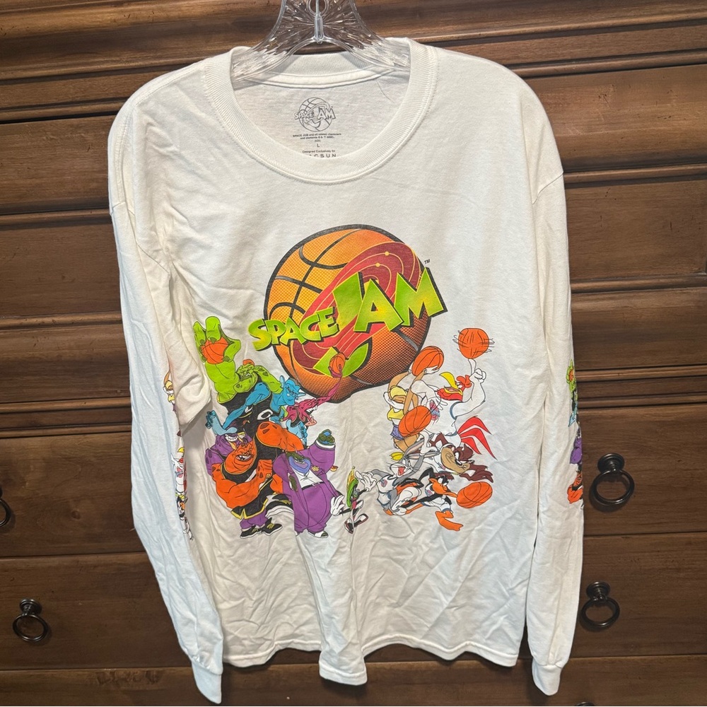 PacSun Space Jam White Graphic Tee